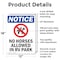 Signmission No Horses Allowed In RV Park, 12 in W x Rectangle, Aluminum OS-2PACK-NS-A-1218-V-14656 - alternate 3
